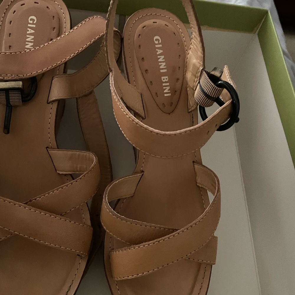 Camel Color Gianni Bini Wedges